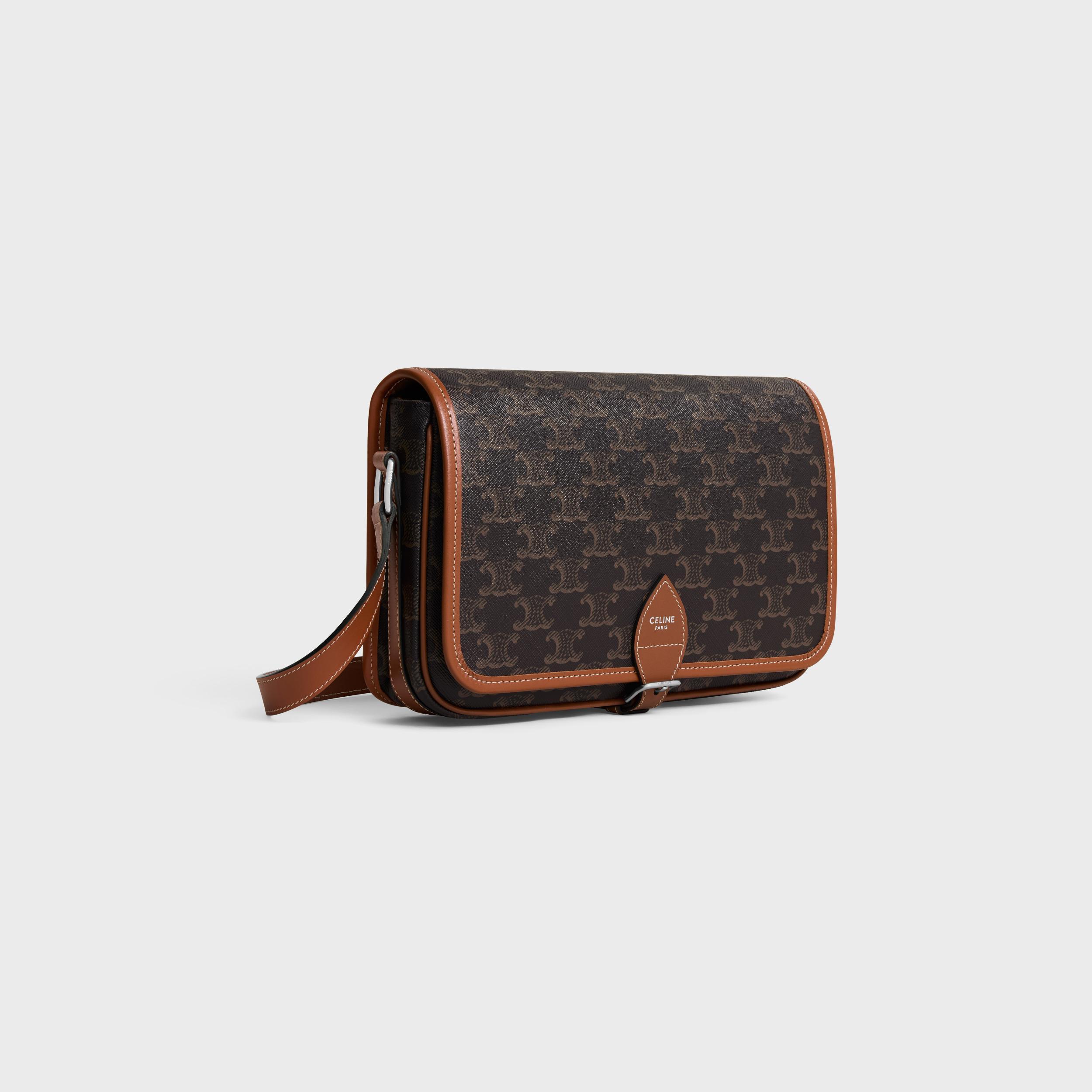 SMALL FOLCO MESSENGER IN Triomphe Canvas and calfskin Product Image