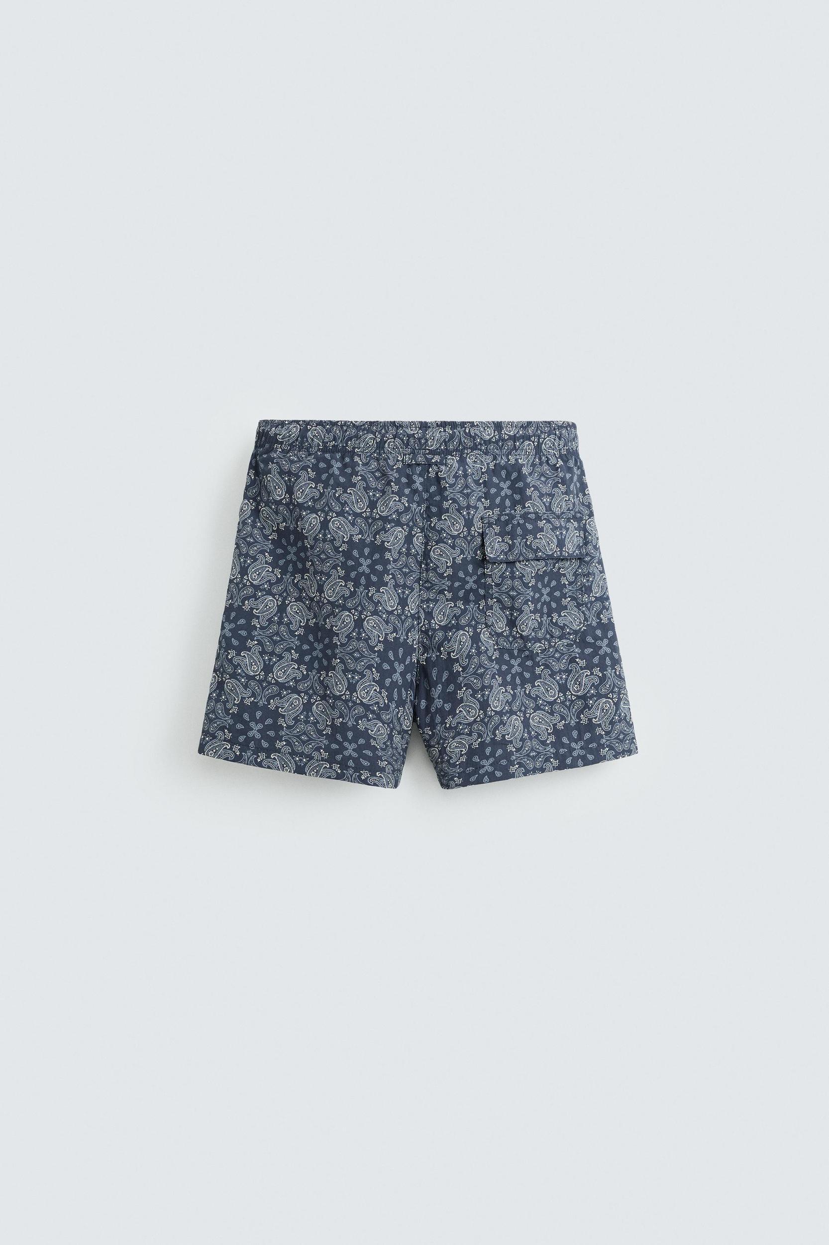 PAISLEY PRINT MID-LENGTH SWIMSUIT Product Image