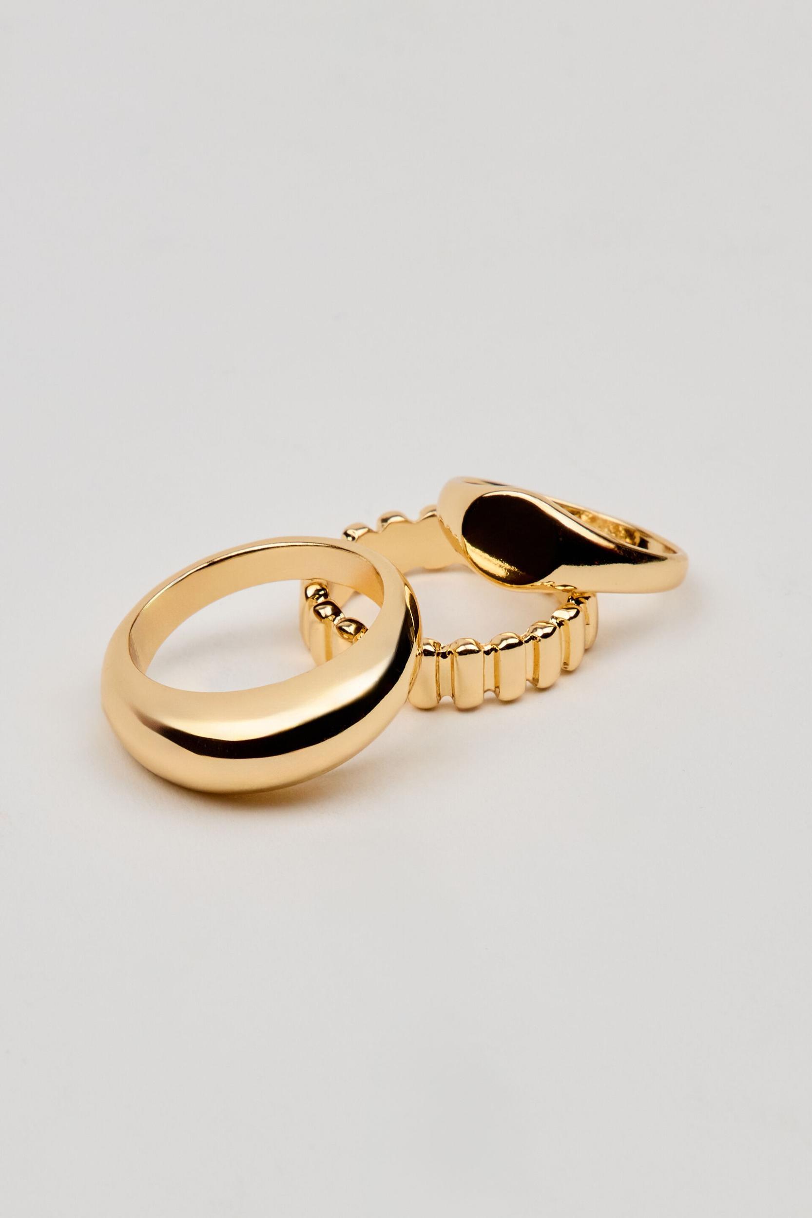 Set of 3 Signet Rings Product Image