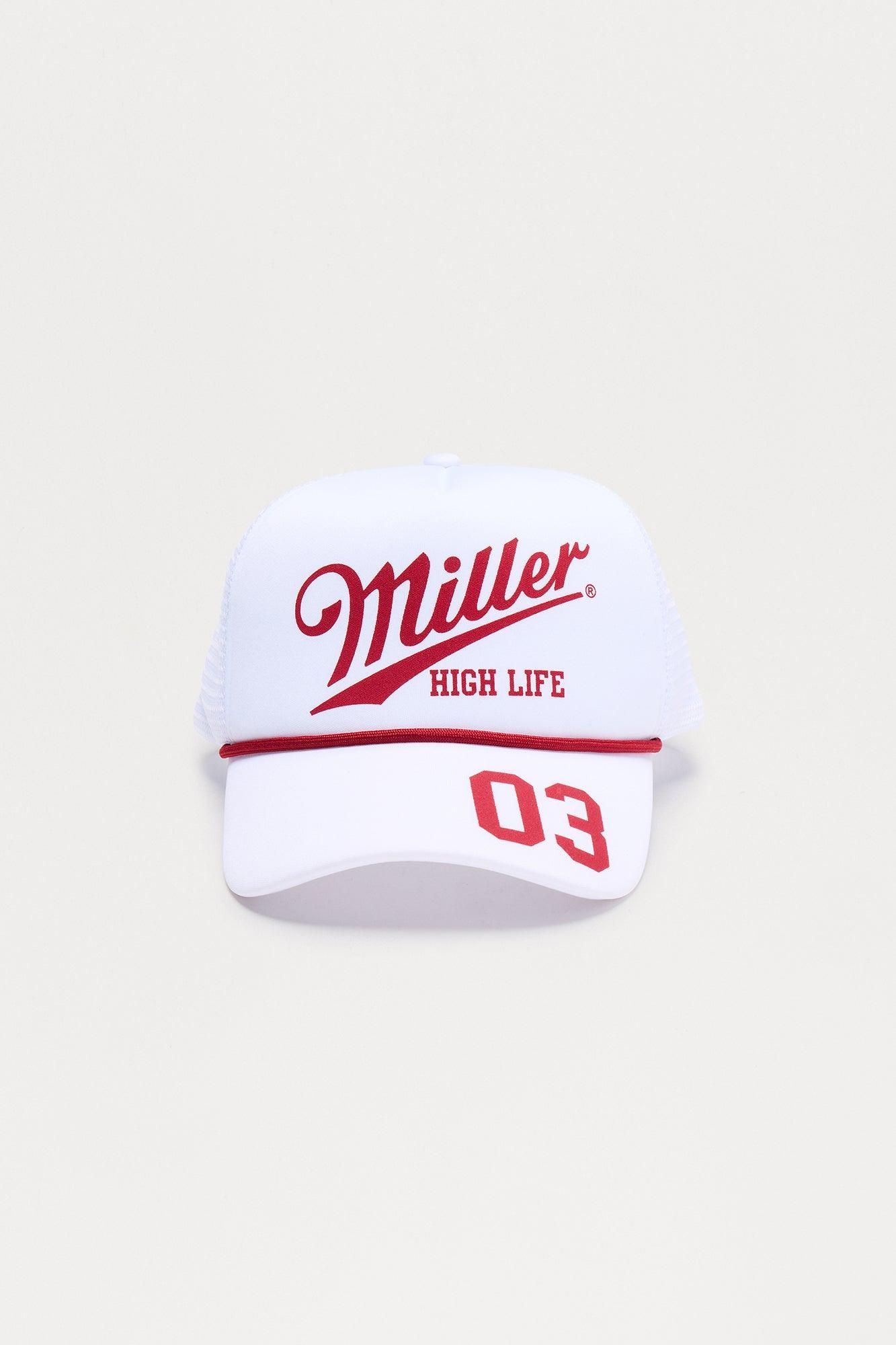 Miller High Life Trucker Hat - White/combo Product Image