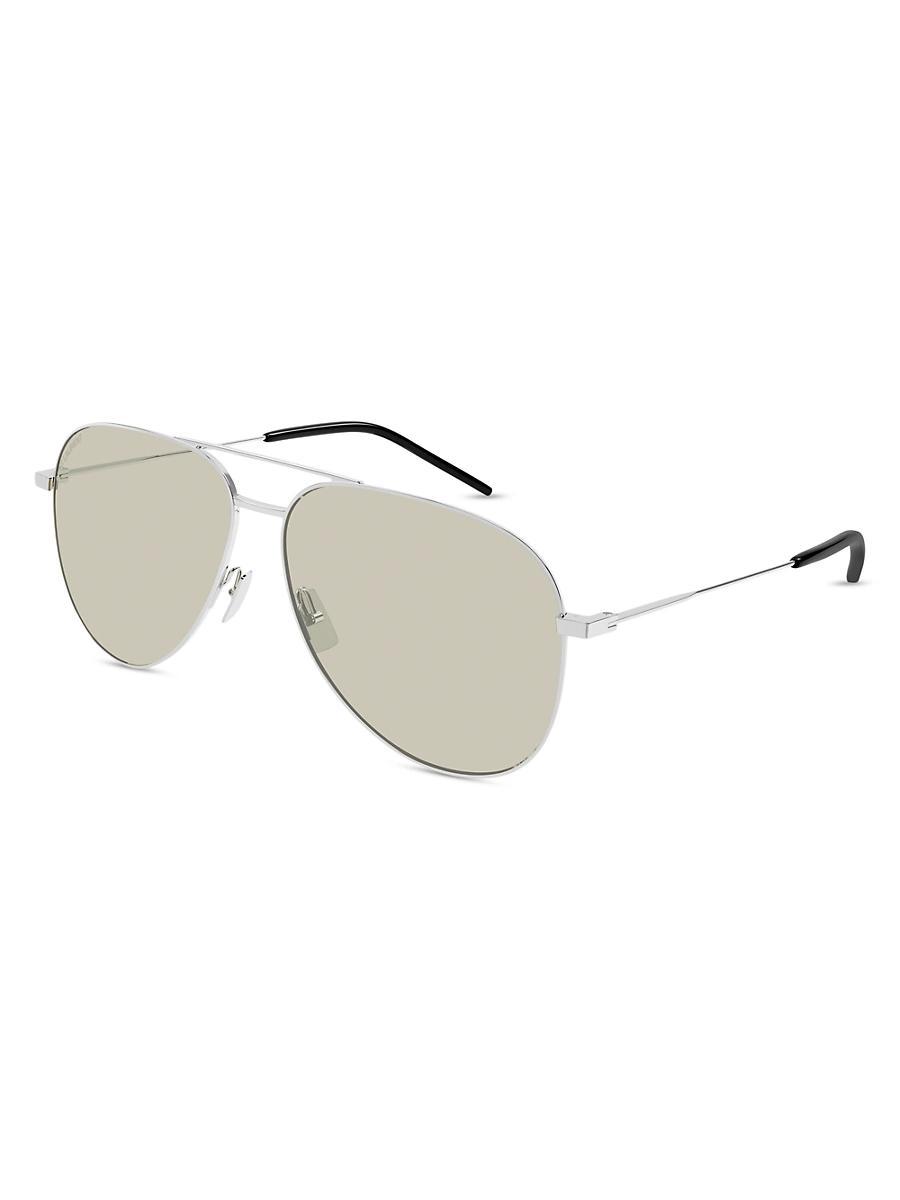 Mens Classic 11 59MM Pilot Metal Sunglasses Product Image