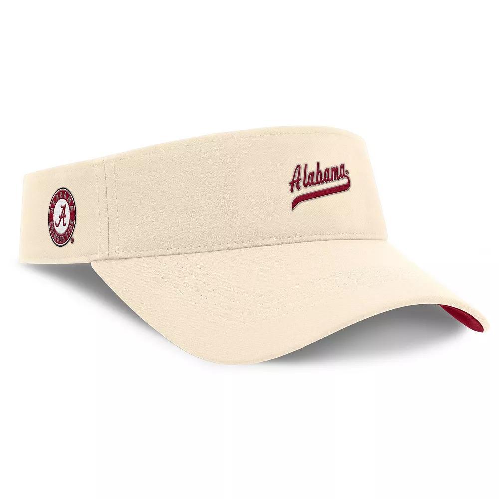 Men's Nike Natural Alabama Crimson Tide Primetime Ace Adjustable Visor, Beige Product Image