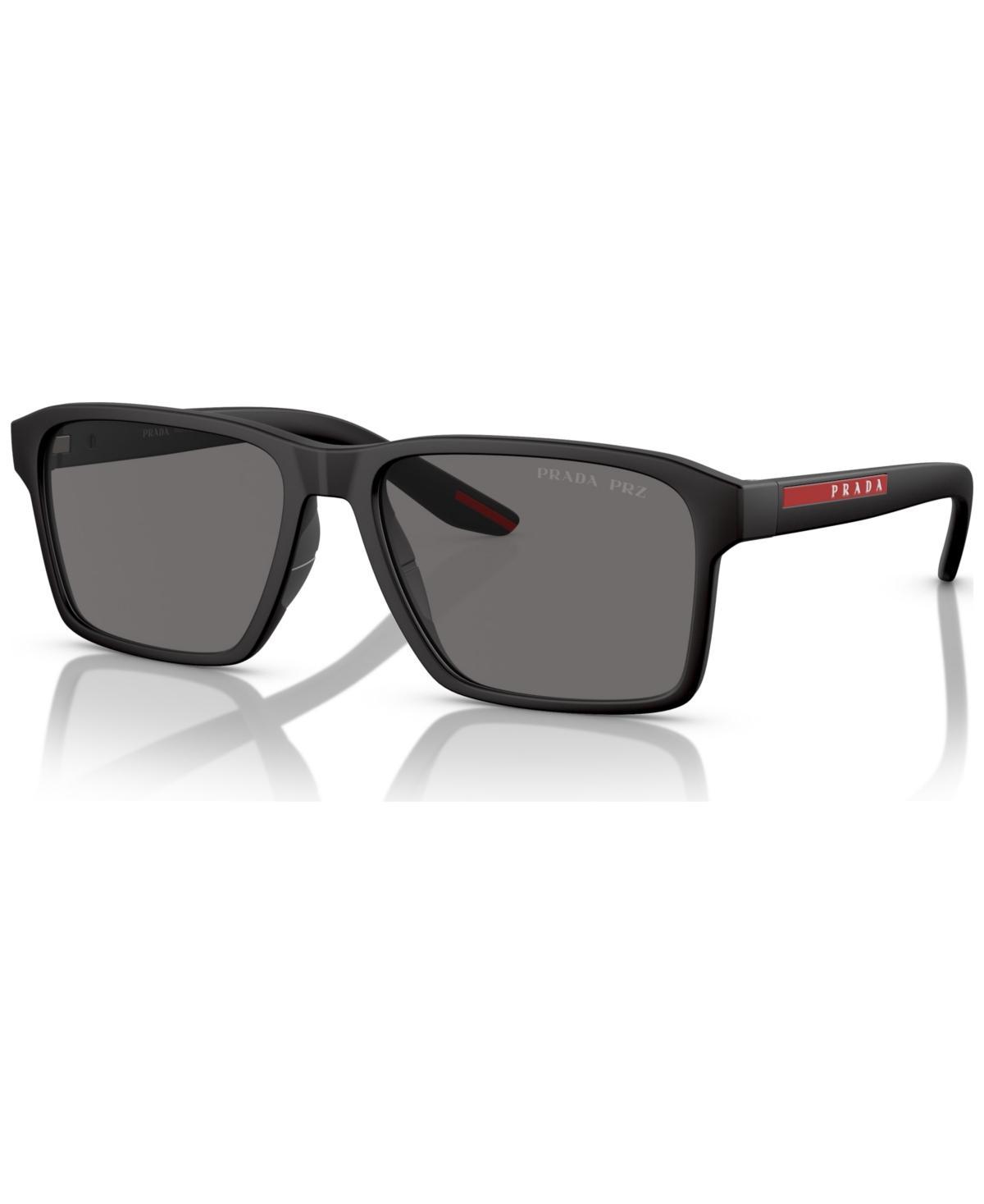 Prada Sport Low Bridge Fit Rectangle Sunglasses, 58mm Product Image
