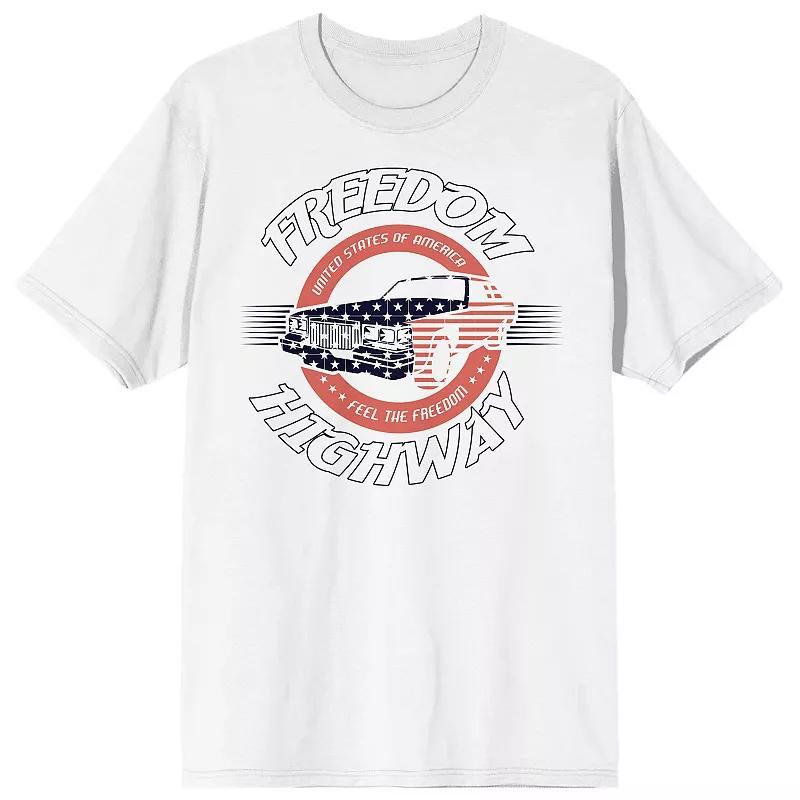 Men's Americana Freedom Highway Tee, Size: XL, White Product Image