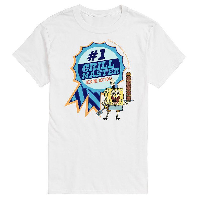 Big & Tall SpongeBob SquarePants Grill Master Blue Ribbon Graphic Tee, Mens Product Image