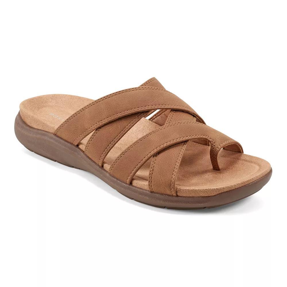 Easy Spirit Women's Westly Strappy Toe Loop Slide Sandals, Size: 7, Black Product Image