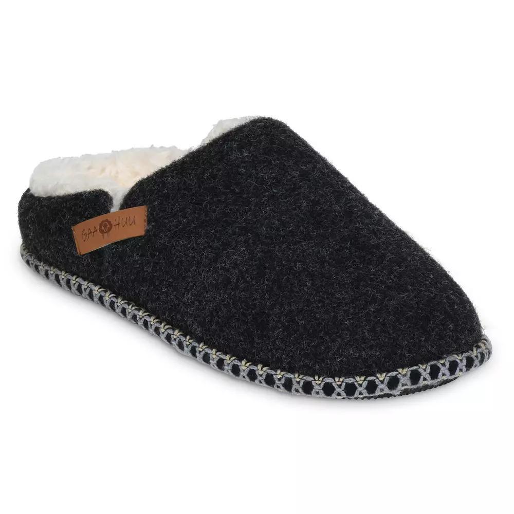 Women's GaaHuu® Felted Clog Slippers, Size: Small, Black Product Image