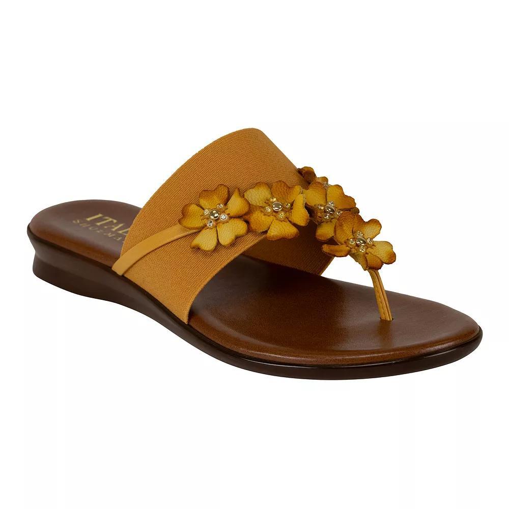 Italian Shoemakers Ayelen Women's Floral Sandals, Size: 6, Yellow Product Image
