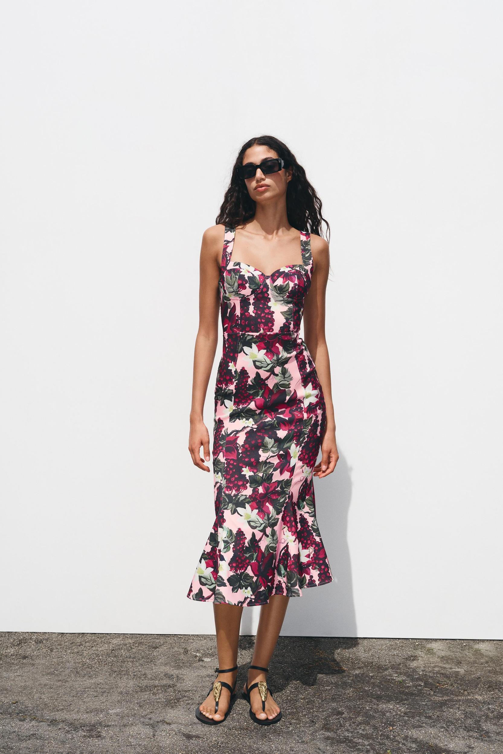 GODET FLORAL DRESS Product Image