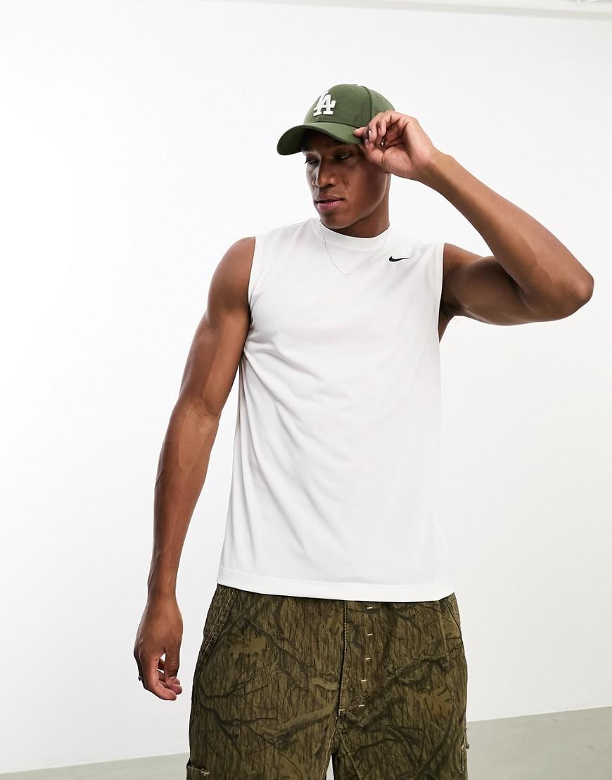 Nike Training Dri-FIT tank top in white Product Image
