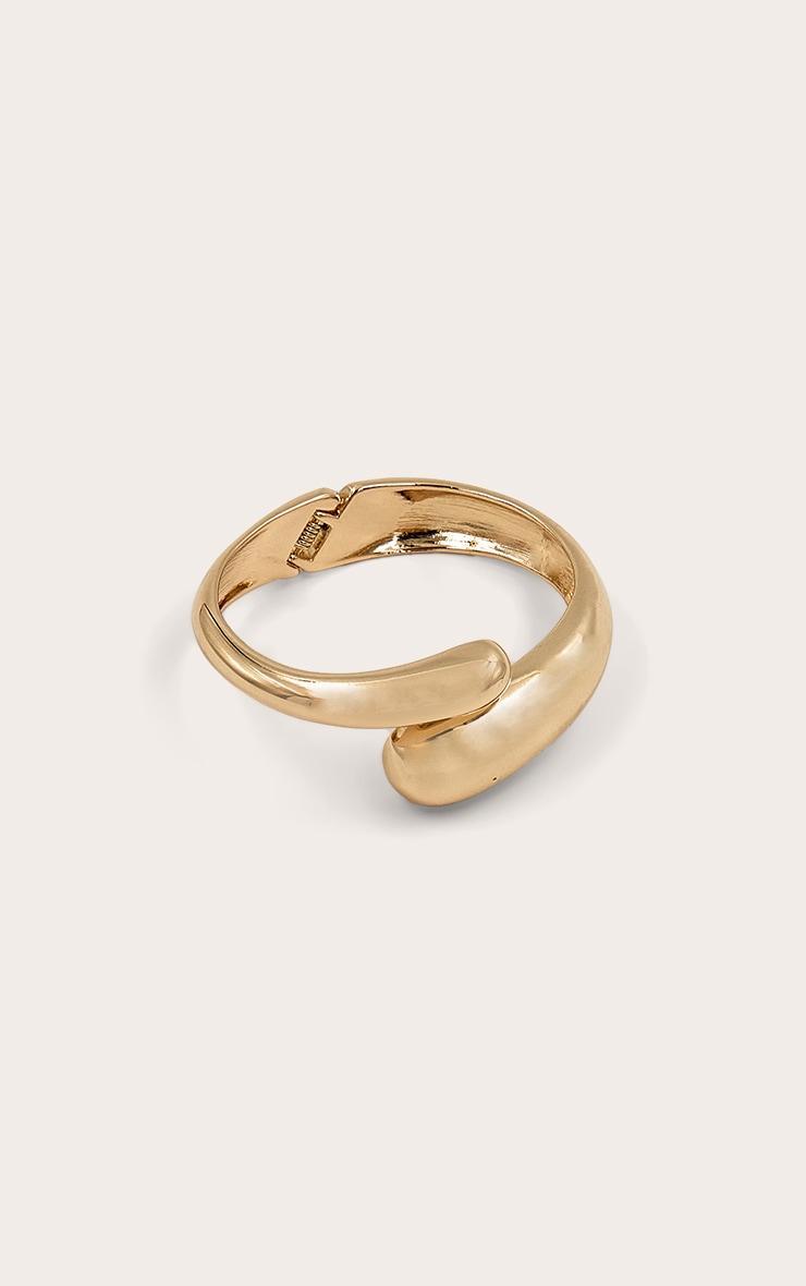 Gold Thick Wrap Around Bangle Product Image