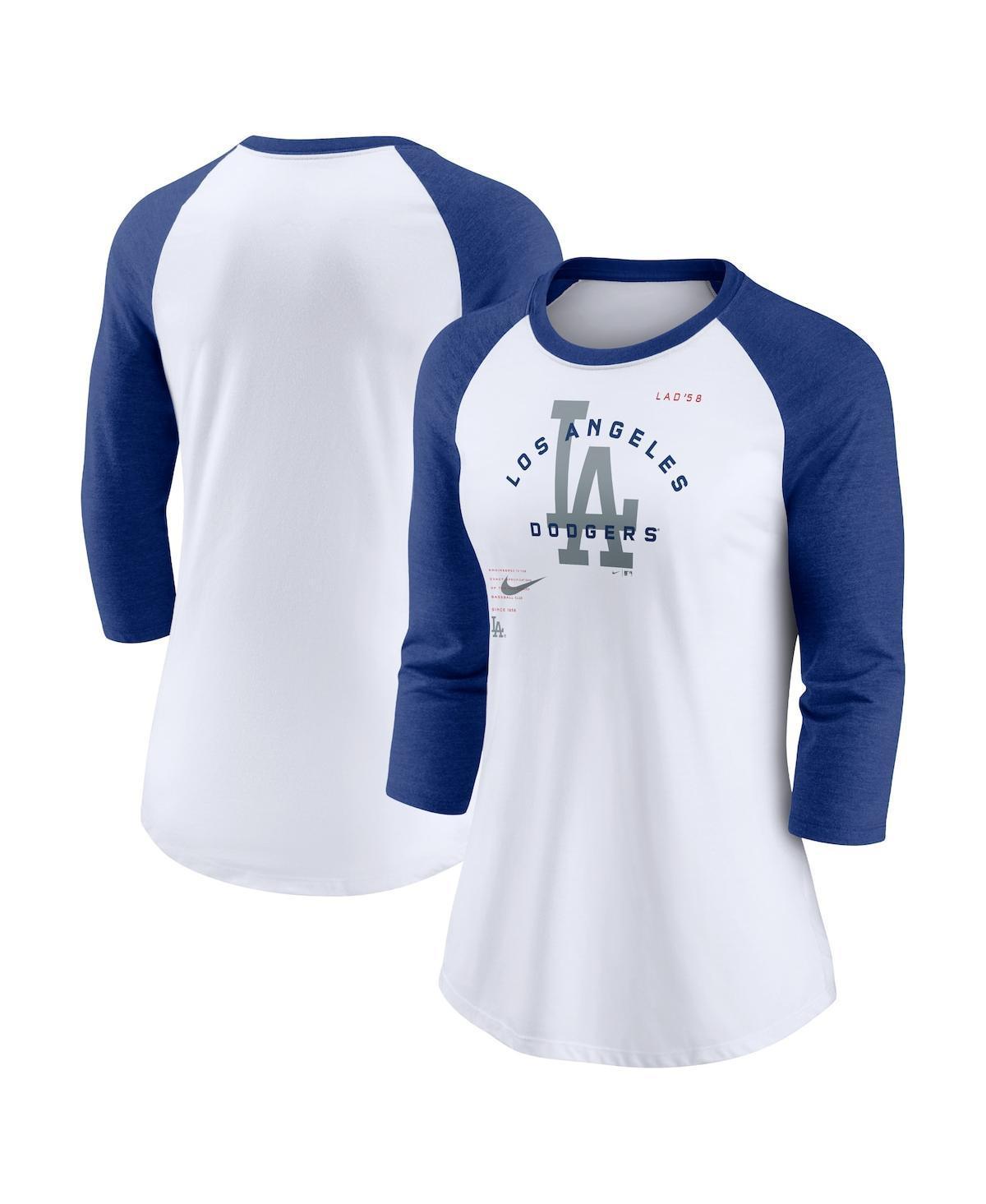 Womens Nike White Chicago White Sox Next Up Tri-Blend Raglan 3/4-Sleeve T-shirt - White Product Image