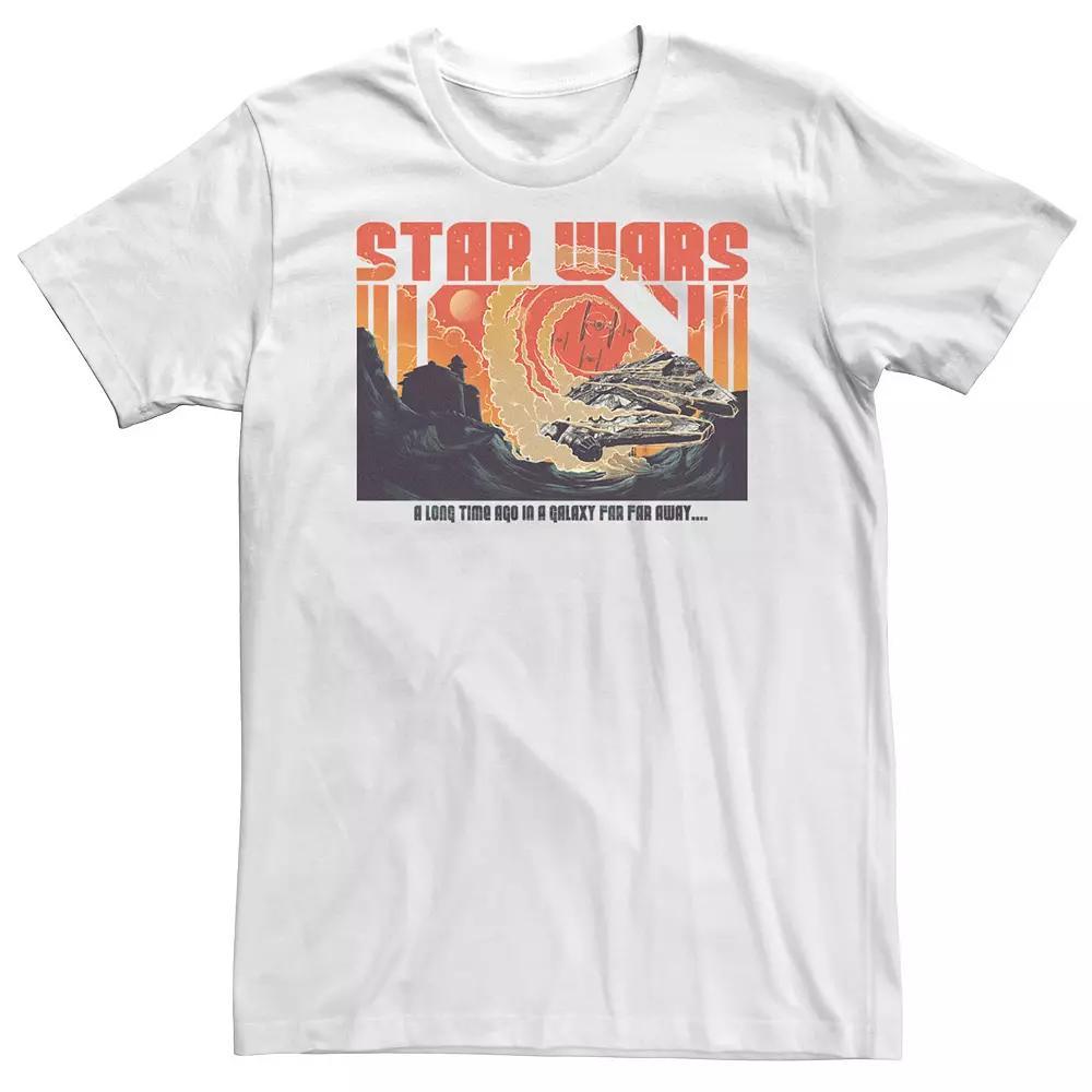 Big & Tall Star Wars Group Shot Return Of The Jedi Desert Battle Tee, Men's, Size: 5XL, White Product Image