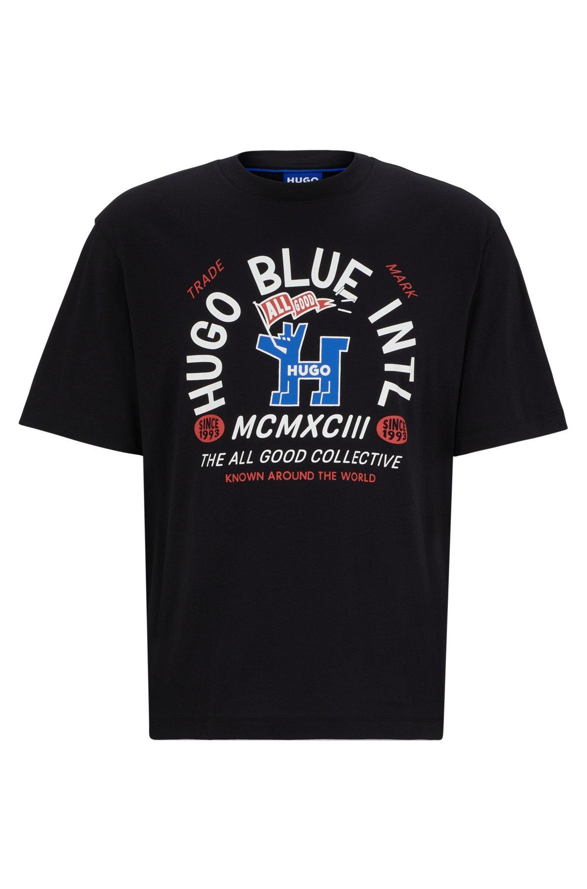 Cotton-jersey regular-fit T-shirt with seasonal graphics Product Image