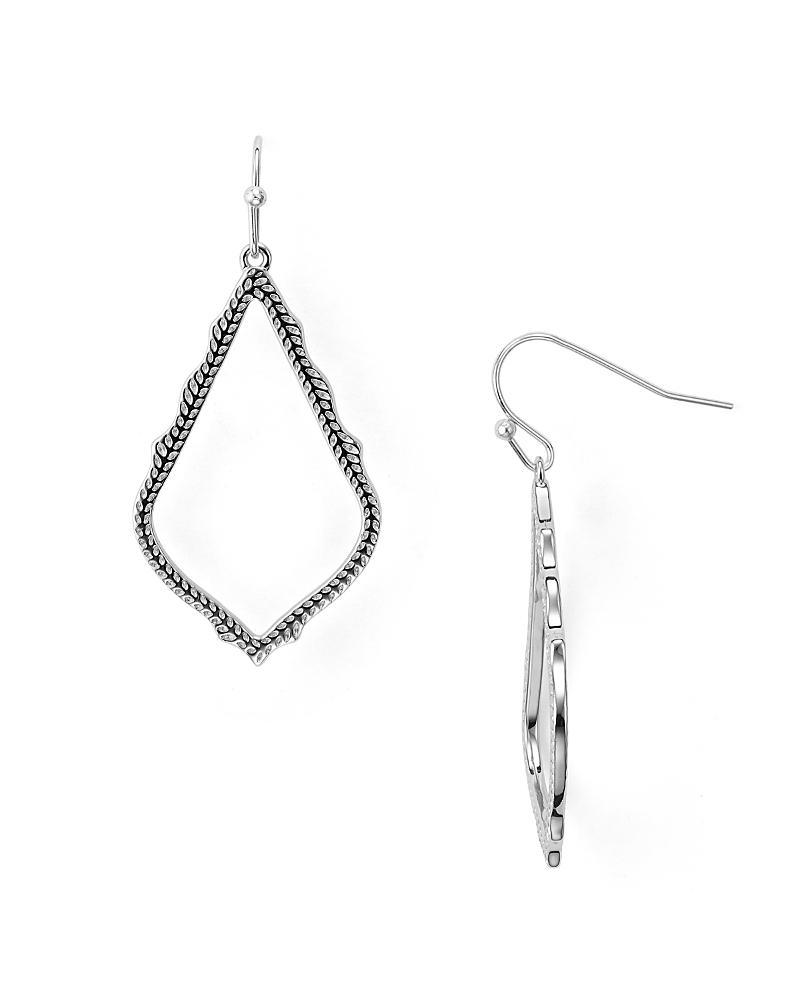 Kendra Scott Sophee Drop Earrings in Silver | Metal Product Image