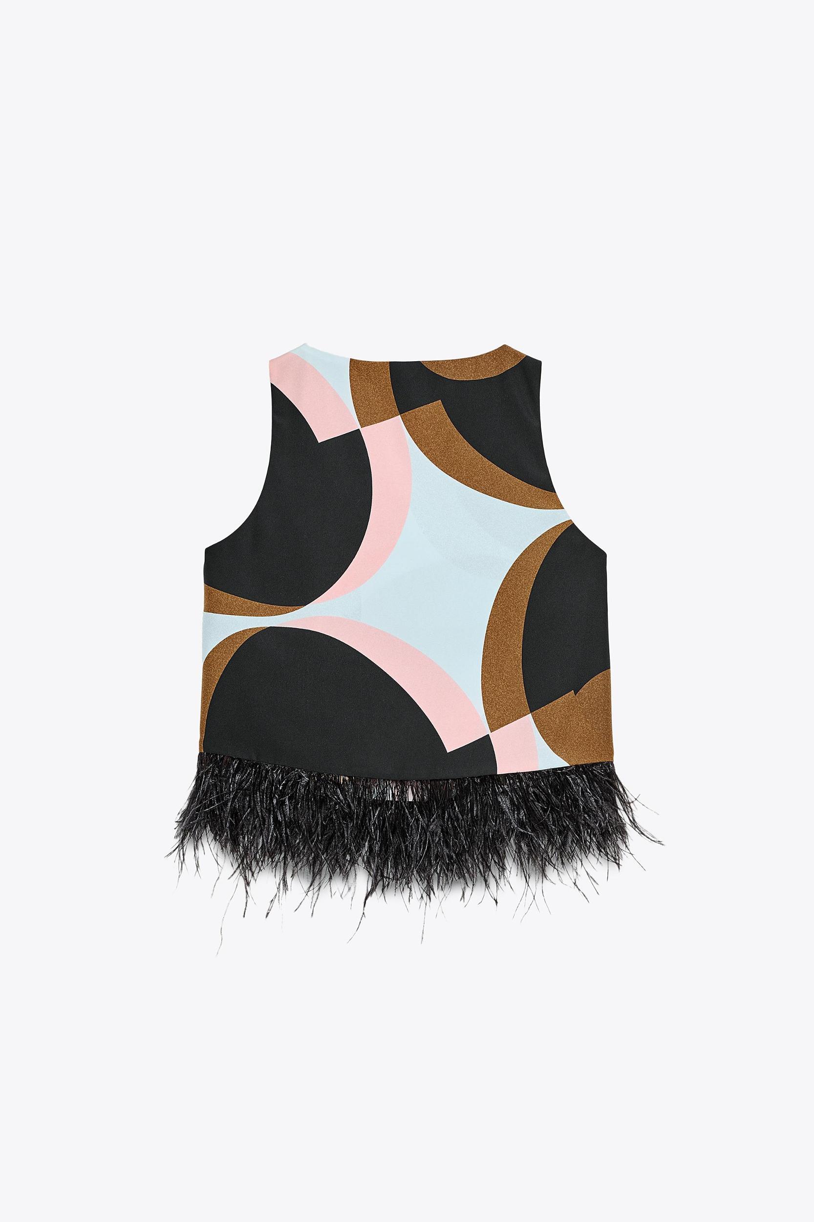 FEATHER PRINT TOP Product Image