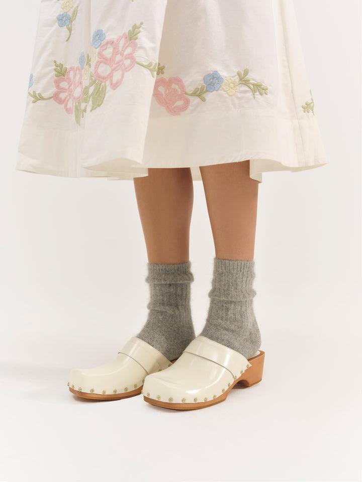 Adahlia Clog — Ivory Product Image