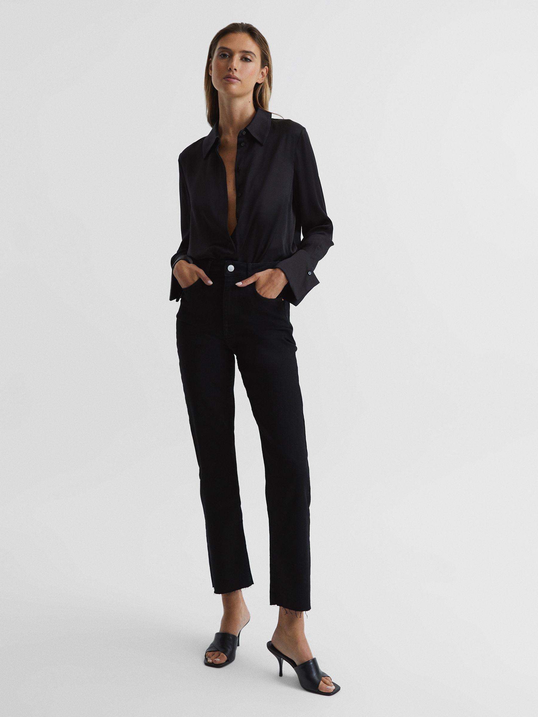 Folded Mules in Black Product Image
