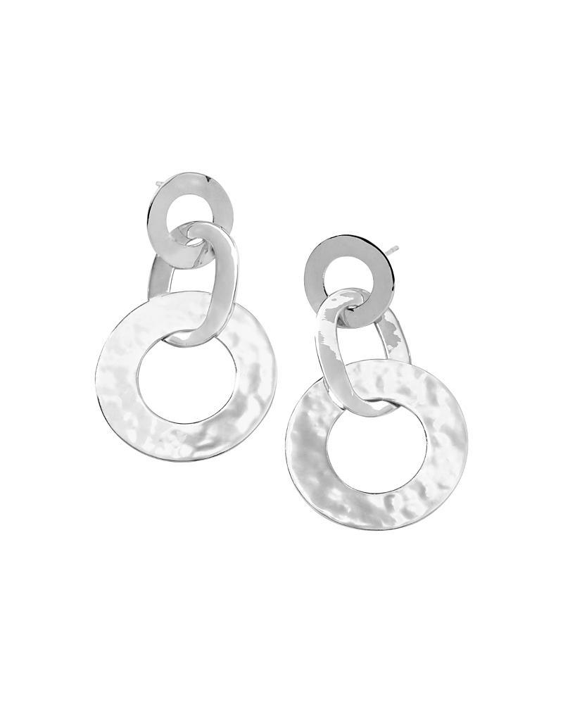 Roma Links Post Earrings in Sterling Silver Product Image