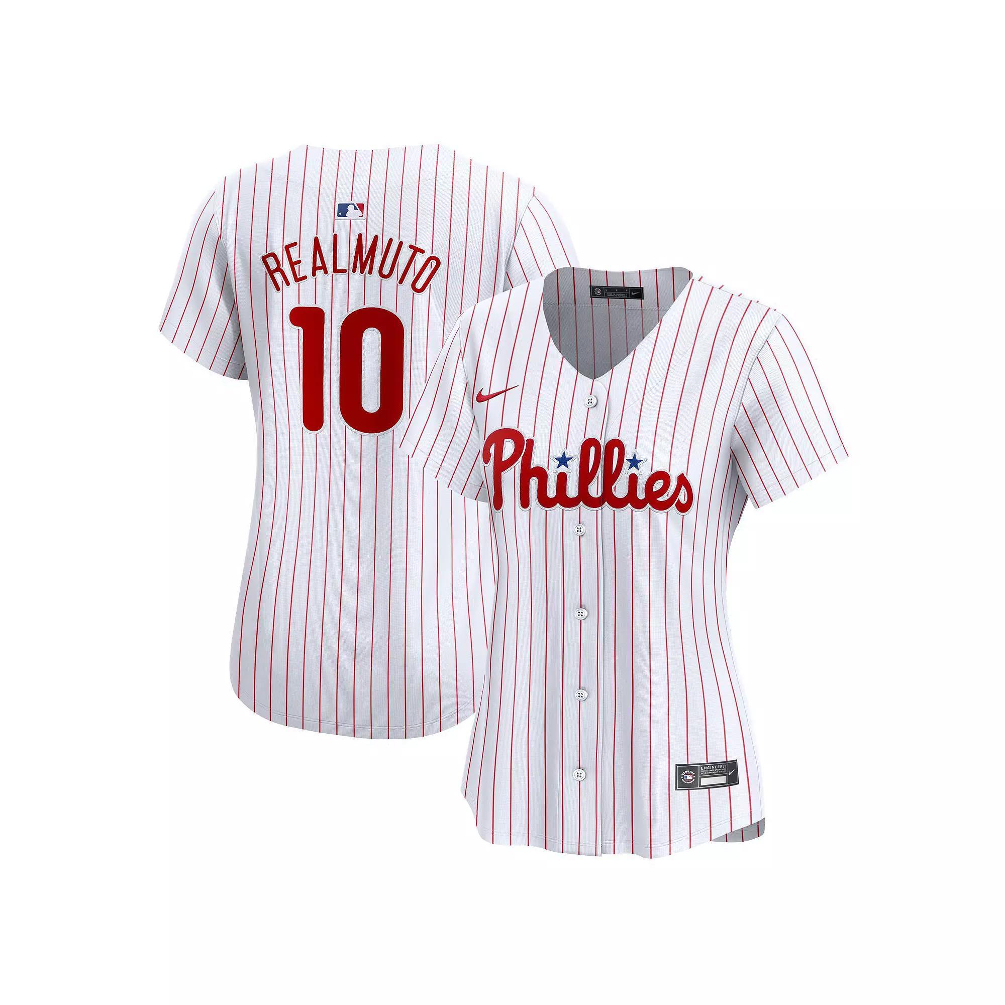 Women's Nike J.T. Realmuto White Philadelphia Phillies Home Limited Player Jersey, Size: 2XL Product Image