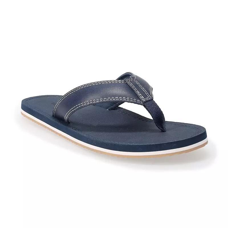 Sonoma Goods For Life Colson Mens Thong Sandals Blue Product Image