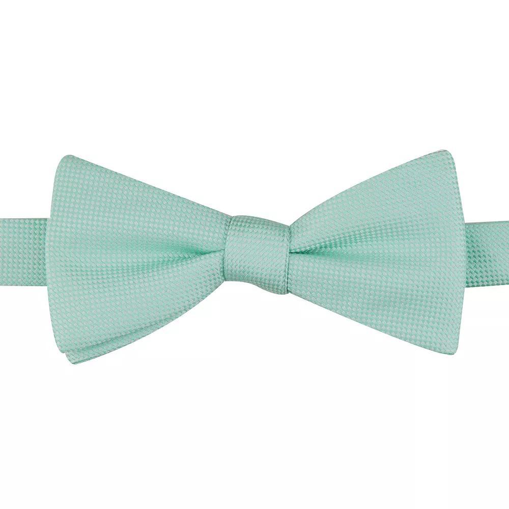 Men's Bespoke Pre-Tied Bow Tie, Green Oxford Product Image