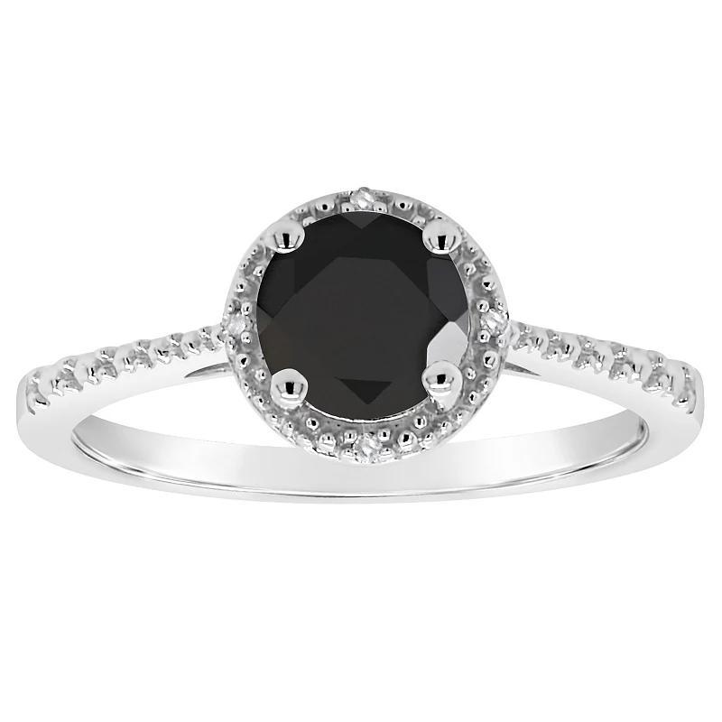 Celebration Gems Sterling Silver Freshwater Cultured Pearl and Diamond Accent Frame Ring, Women's, Size: 8 Product Image