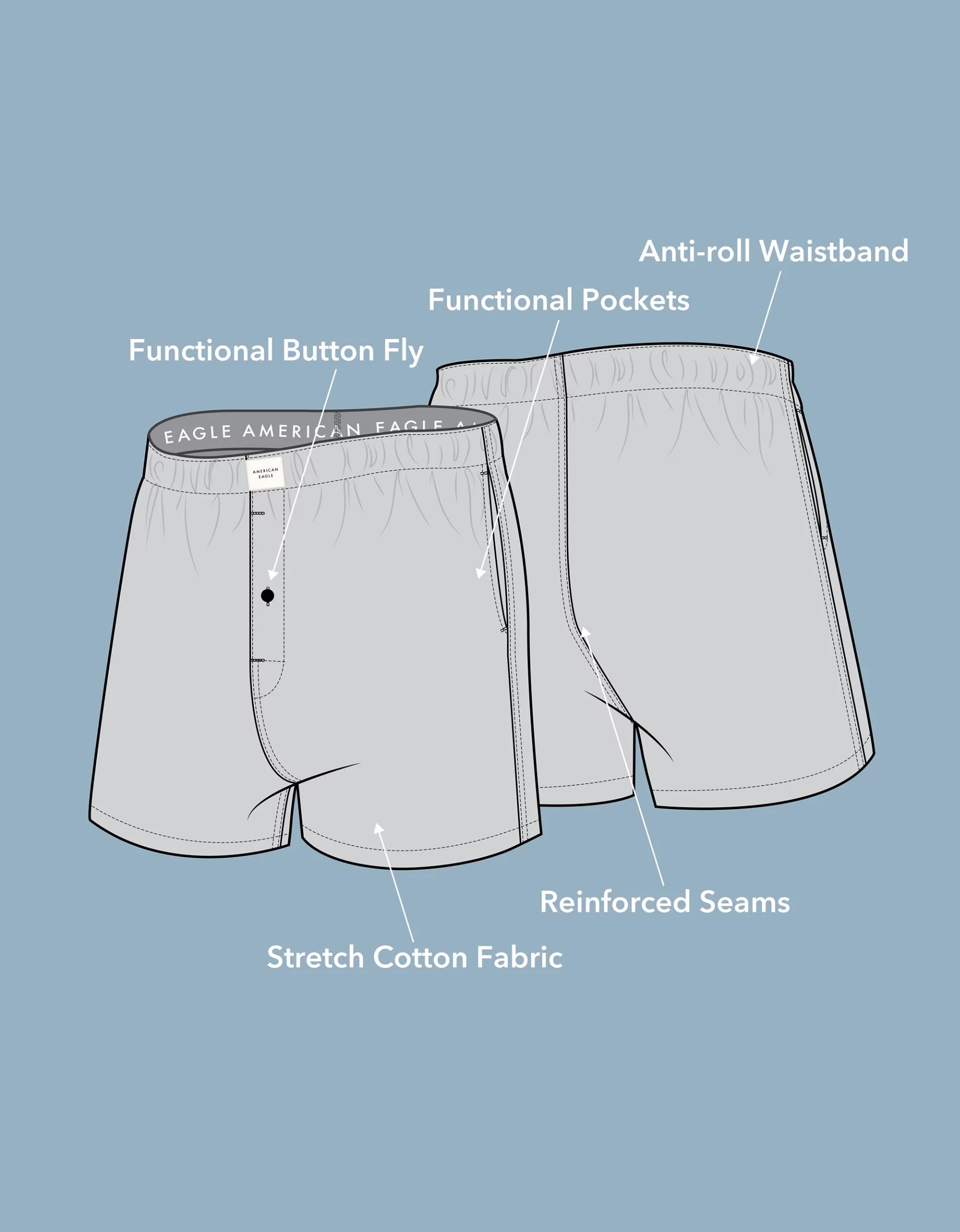 AEO Plaid Stretch Boxer Short Product Image