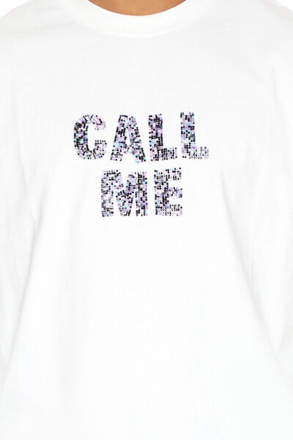 Beaded Call Me Graphic Tee | Forever 21 Product Image
