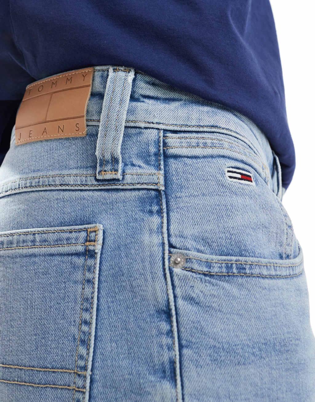 Tommy Jeans Ronnie denim shorts in light wash Product Image