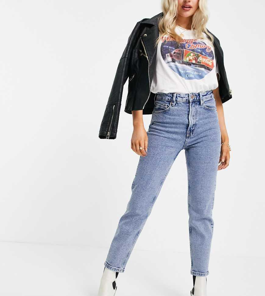 Stradivarius Petite slim mom jean with stretch Product Image