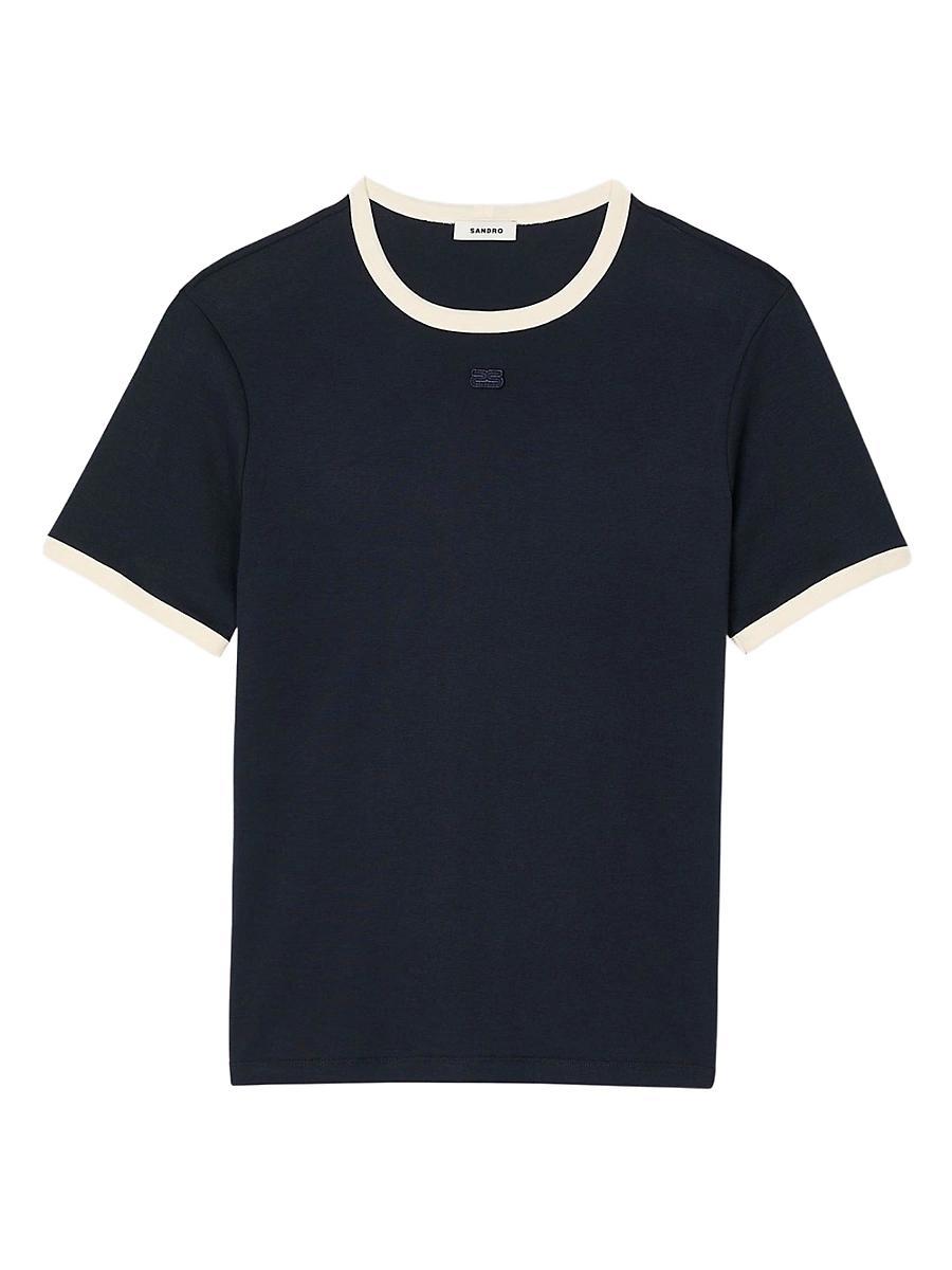 Mens Two-Tone Patch T-Shirt Product Image