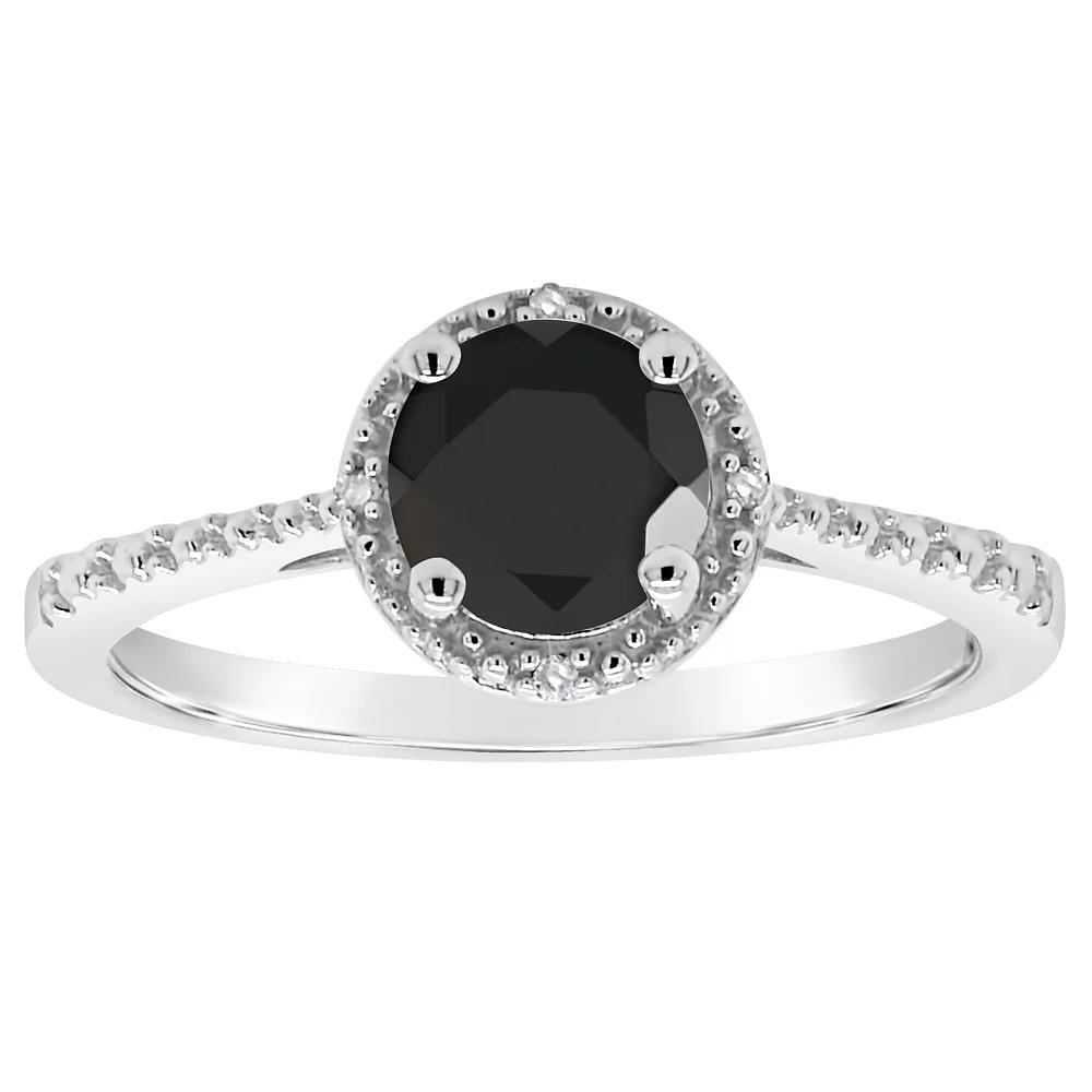 Celebration Gems Sterling Silver Freshwater Cultured Pearl and Diamond Accent Frame Ring, Women's, Size: 8 Product Image