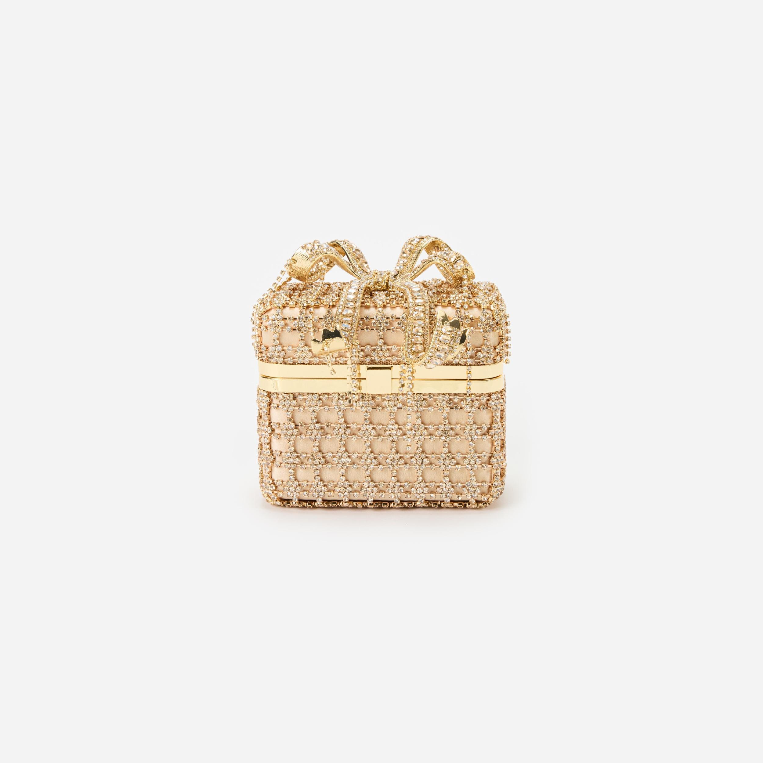 Gold Crystal Vanity Case Product Image
