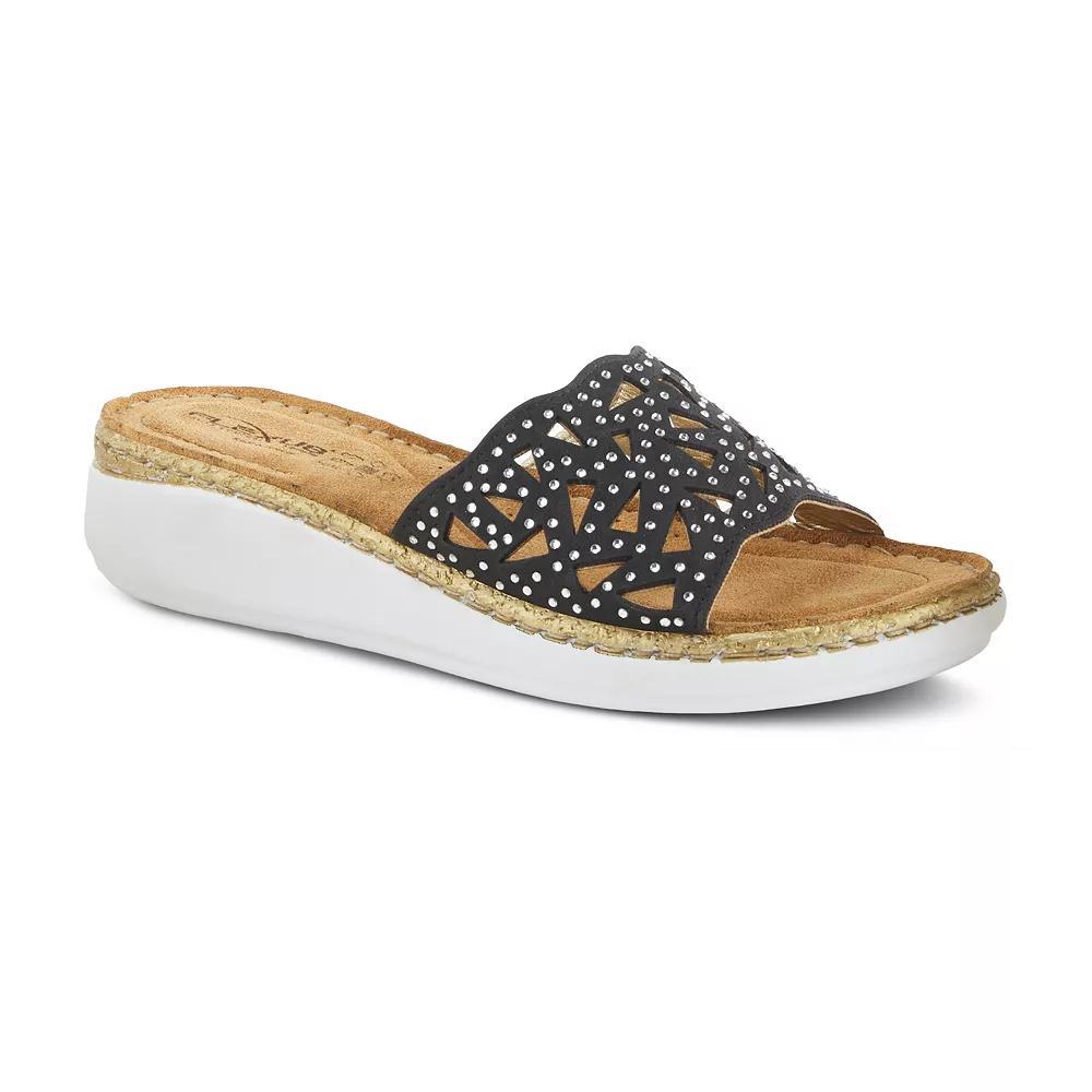 Flexus by Spring Step Windom Women's Rhinestone Slide Sandals, Size: 41, Beige Product Image