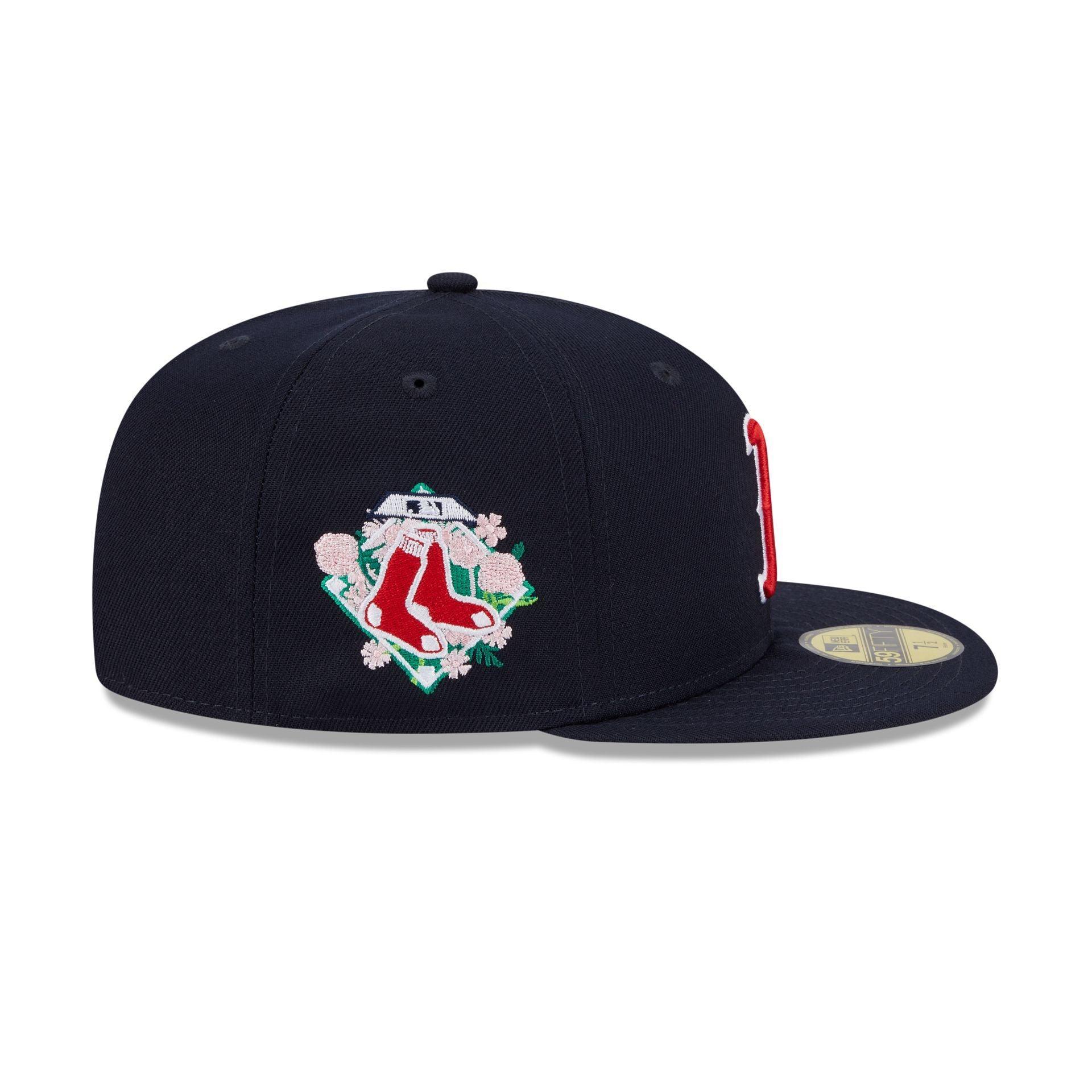 Boston Red Sox Floral Undervisor 59FIFTY Fitted Hat Male Product Image