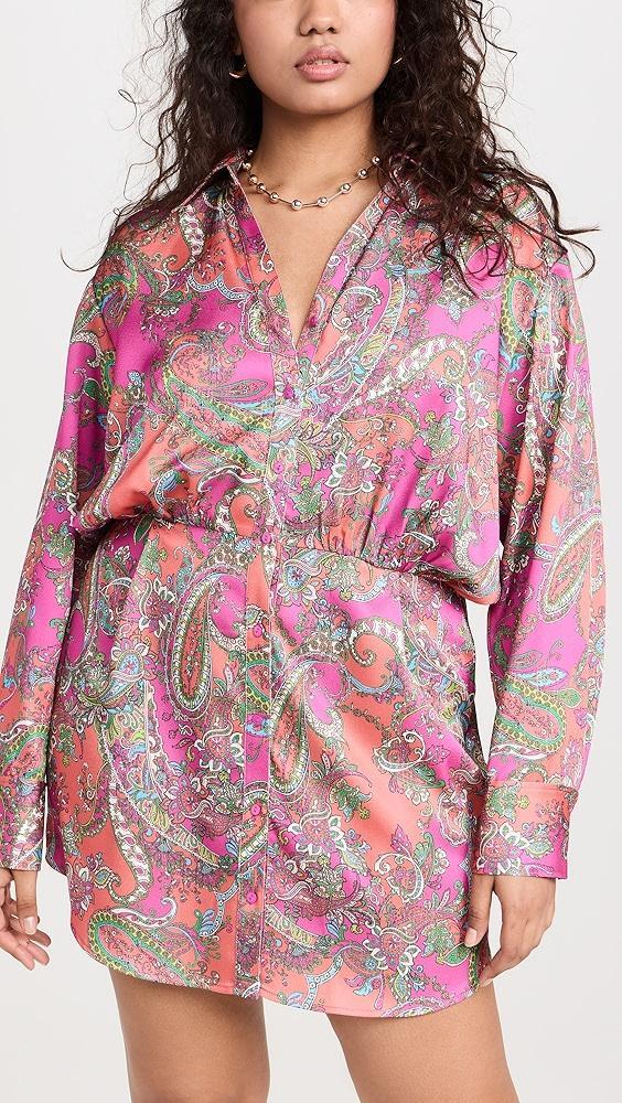 L'AGENCE Demetria Mini Shirtdress | Shopbop Product Image
