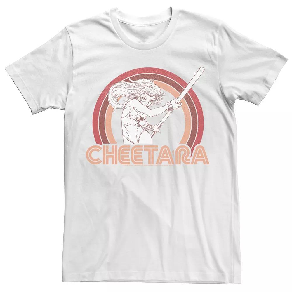 Men's ThunderCats Cheetara Retro Rainbow Tee, Size: XXL, White Product Image
