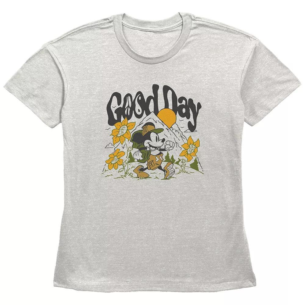 Disney's Mickey Mouse Good Day Women's Graphic Tee, Size: XL, Oatmeal Product Image