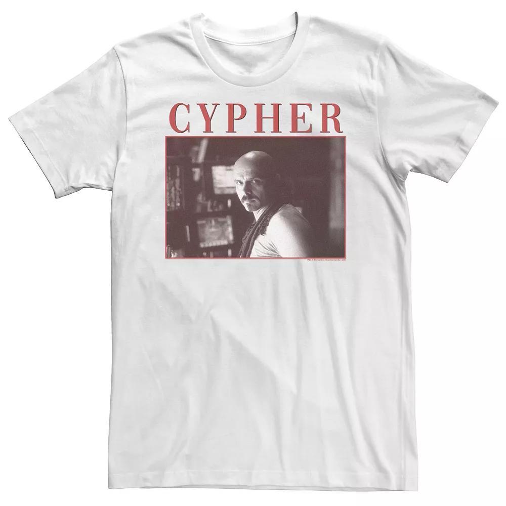 Big & Tall The Matrix Cypher Red Accent Portrait Tee, Men's, Size: XXL Tall, White Product Image