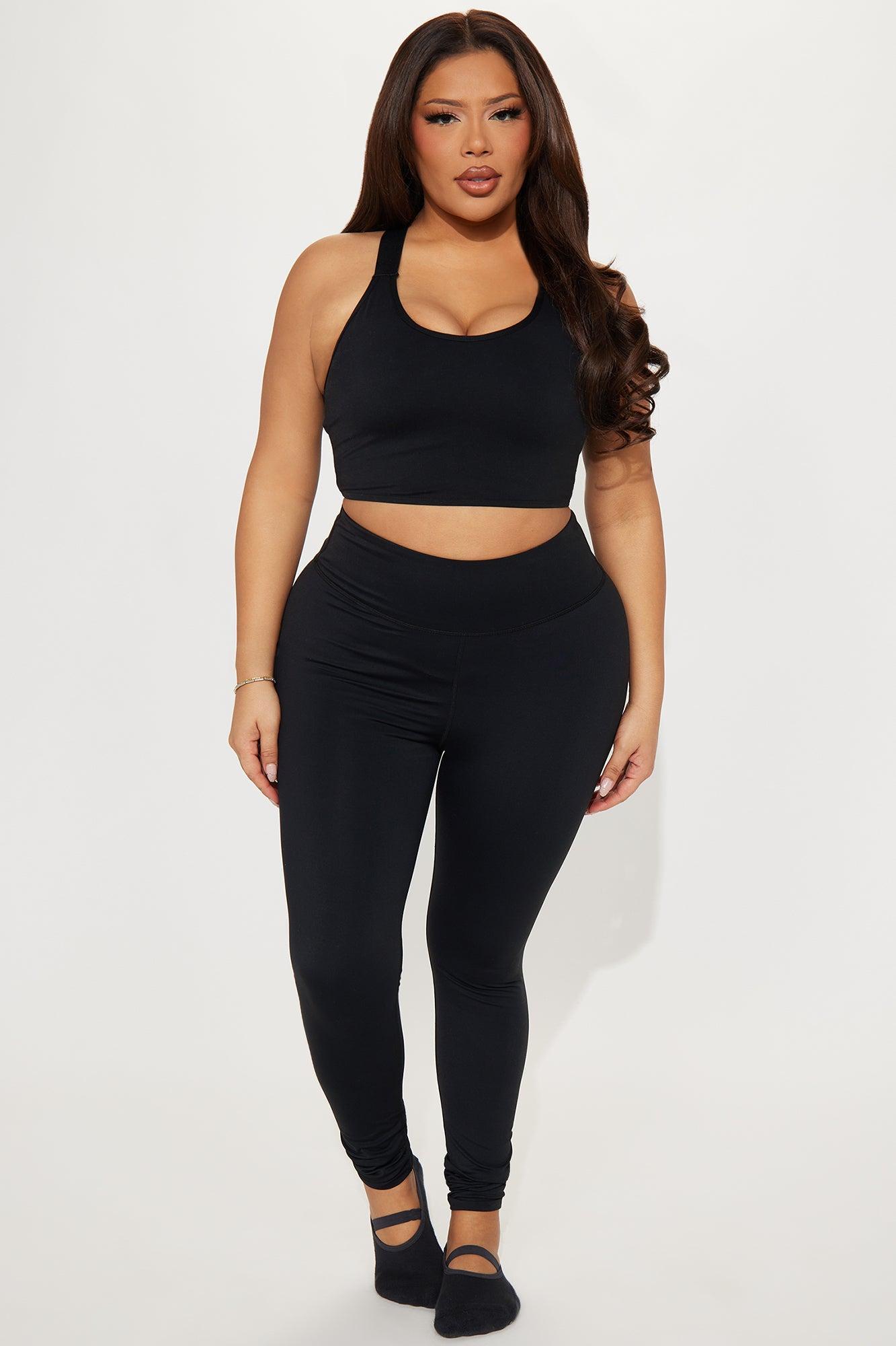 Giselle Twist Active Footie Legging - Black Product Image