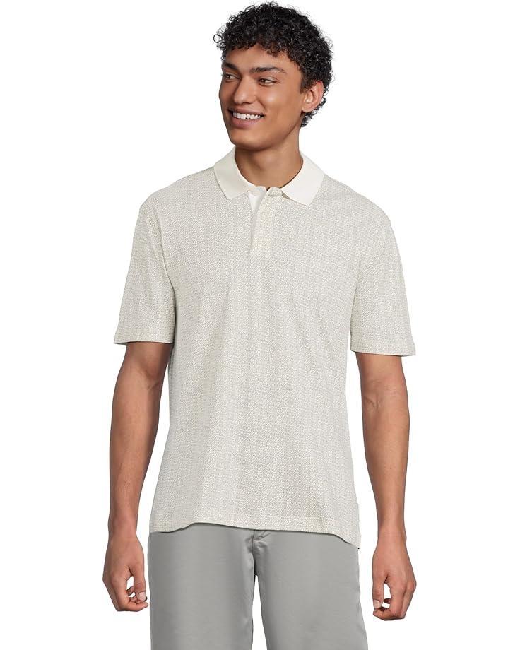 Men's Armani Exchange Micro Allover Printed Pique Polo Product Image