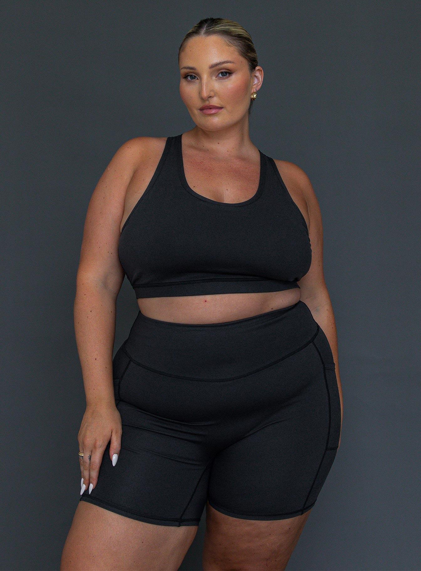 Conquer Activewear Shorts Black Curve Product Image