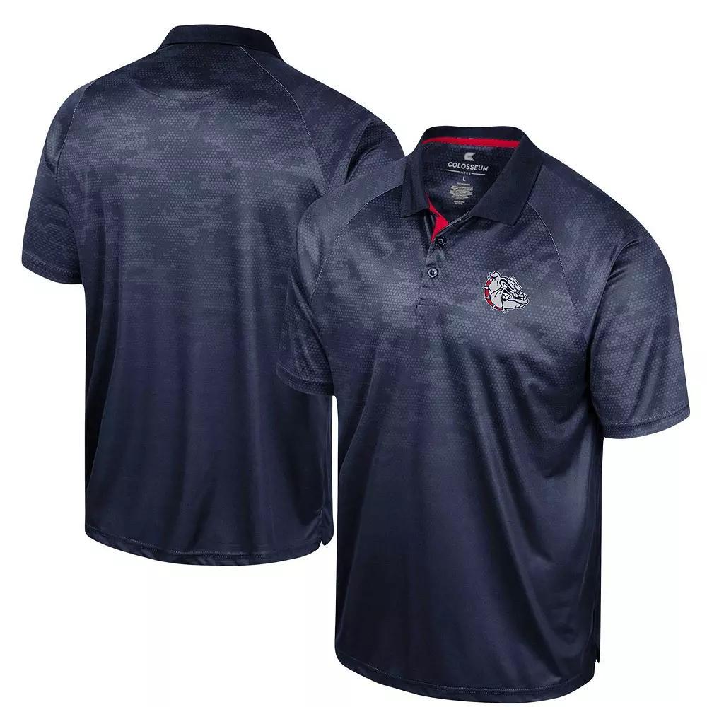 Men's Colosseum Navy Gonzaga Bulldogs Honeycomb Raglan Polo, Size: XL, Zag Blue Product Image