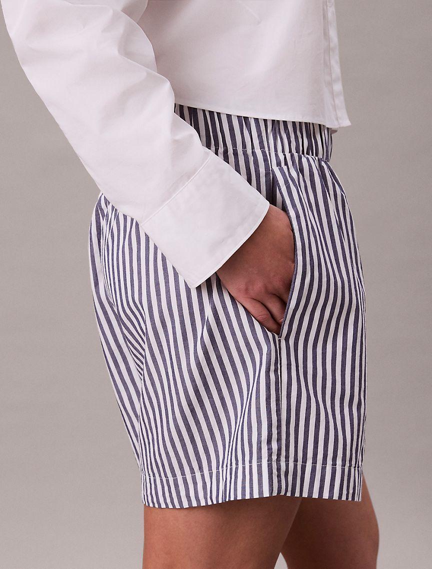 Cotton Poplin Stripe Boxer Shorts Product Image
