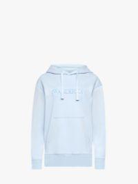 HOODIE WITH EMBROIDERED LOGO in blue | JW Anderson US  Product Image