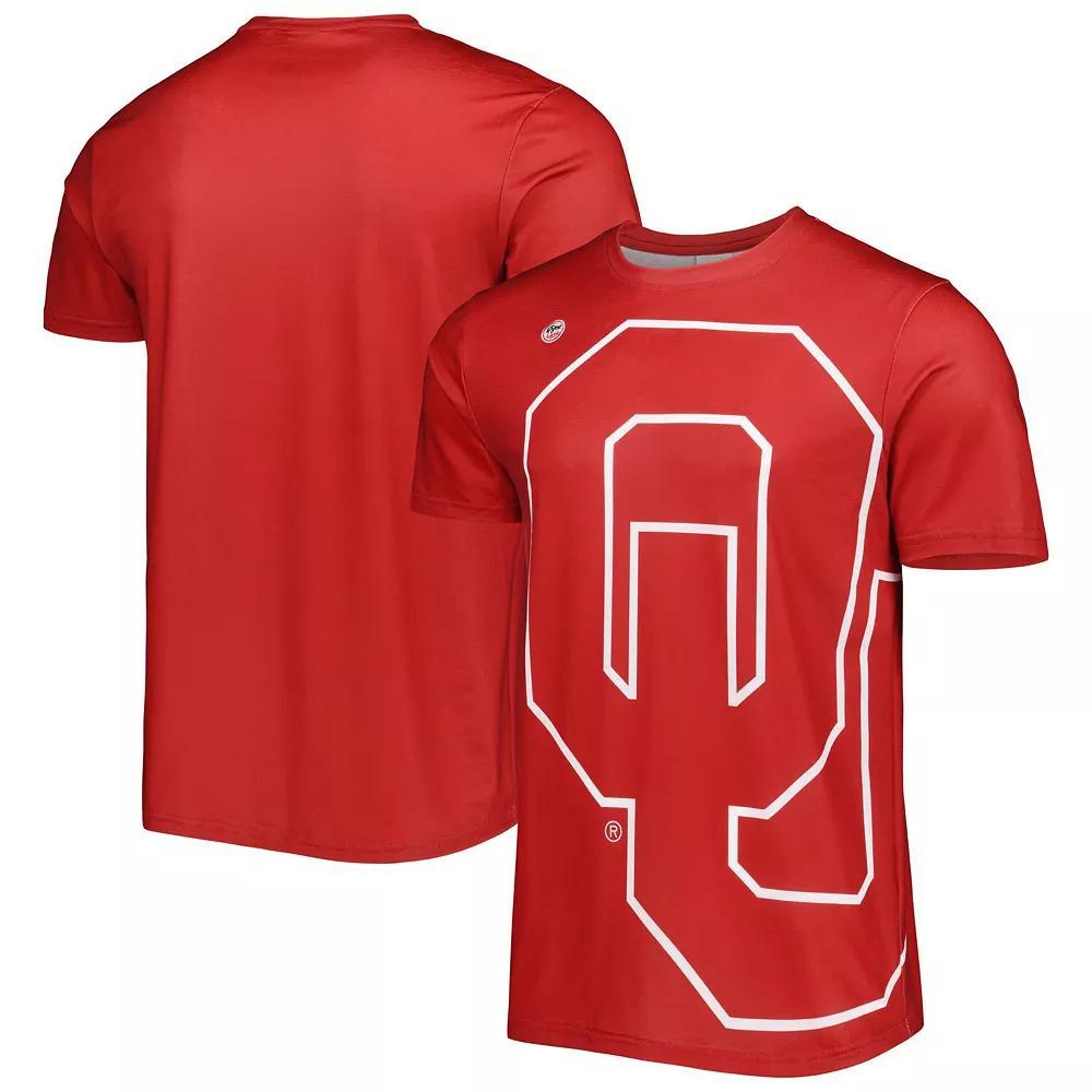 Men's Dyme Lyfe Crimson Oklahoma Sooners Big Logo T-Shirt, Size: Large, Red Product Image