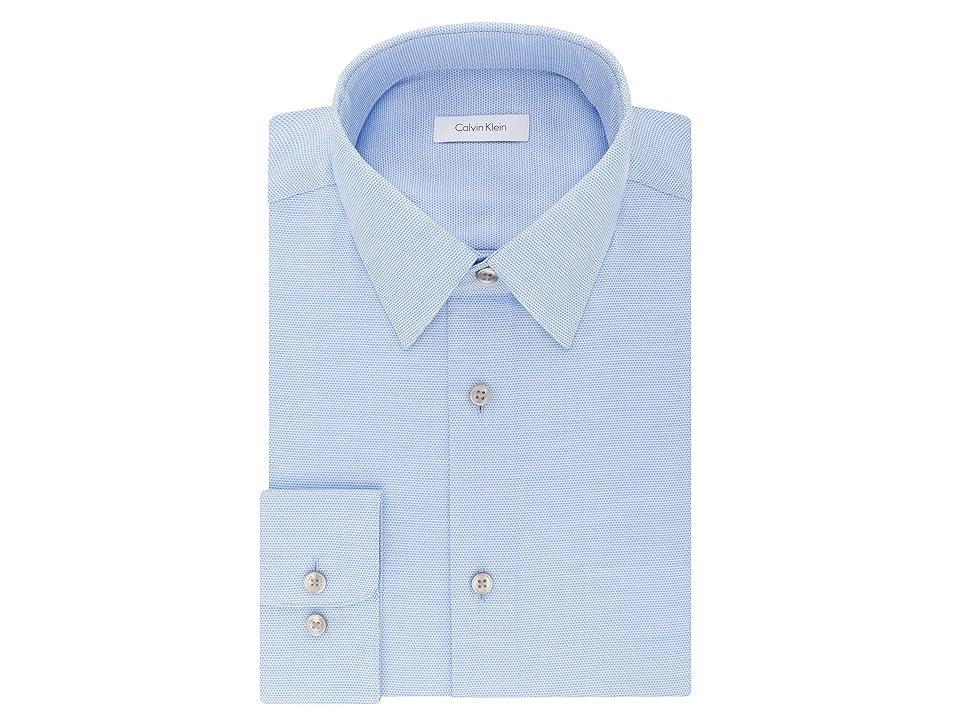 Calvin Klein Men's Dress Shirt Regular Fit Non Iron Stretch Solid Men's Long Sleeve Button Up Product Image