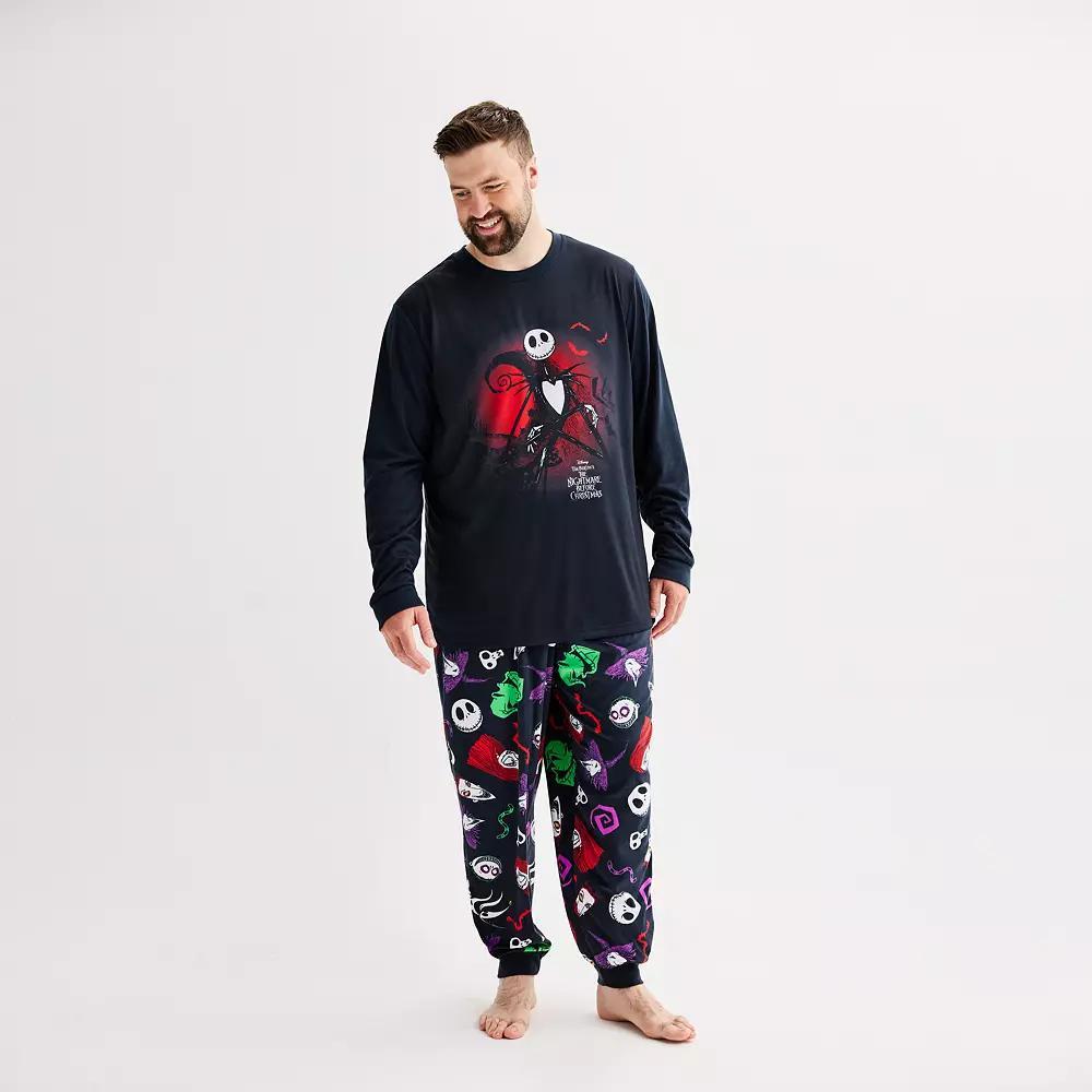 Disneys The Nightmare Before Christmas Big & Tall Pajama Top & Pajama Bottoms Set by Jammies For Your Families, Mens Product Image