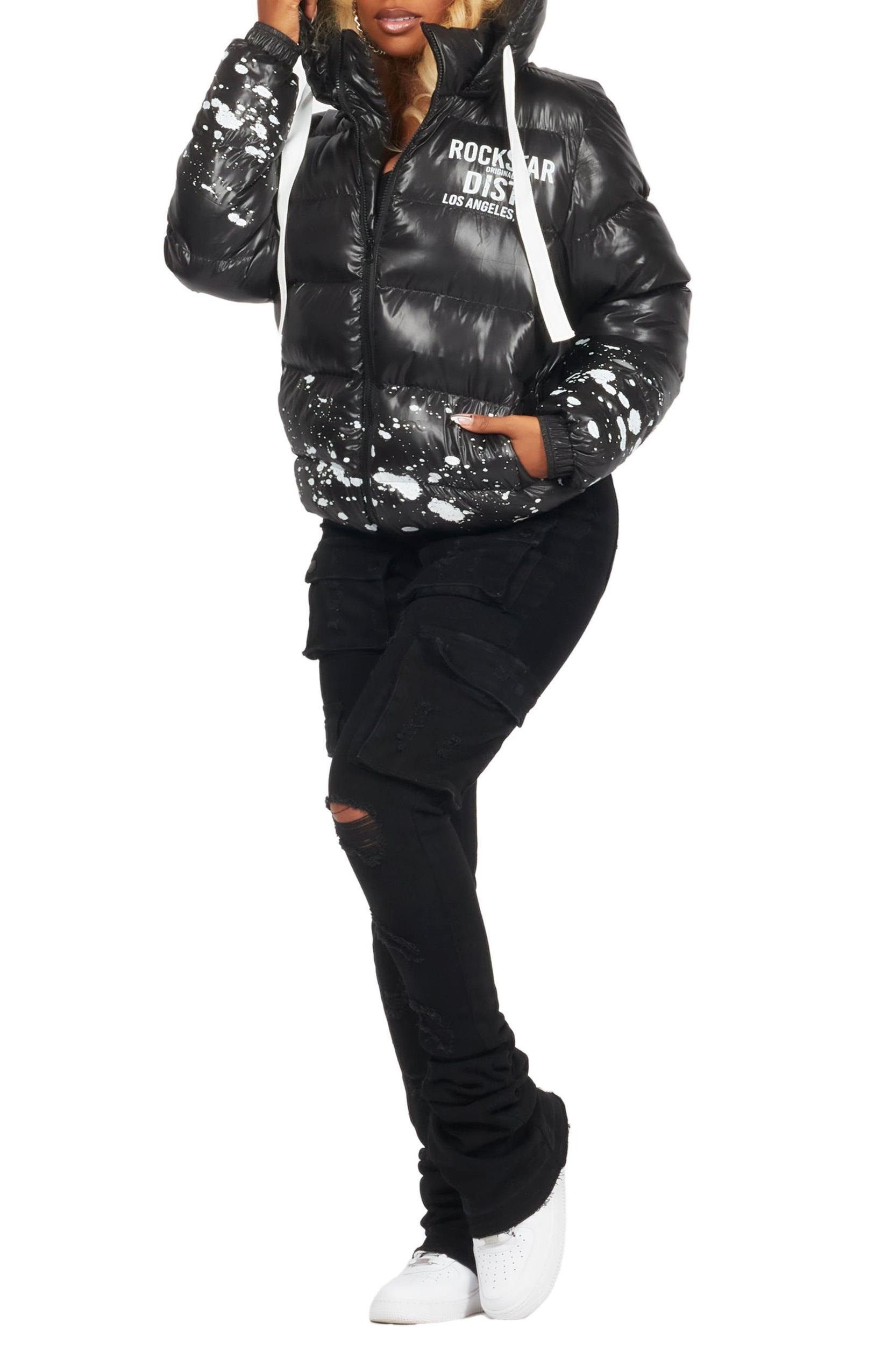 Art Dist. 2.0 Black Puffer Jacket Female Product Image